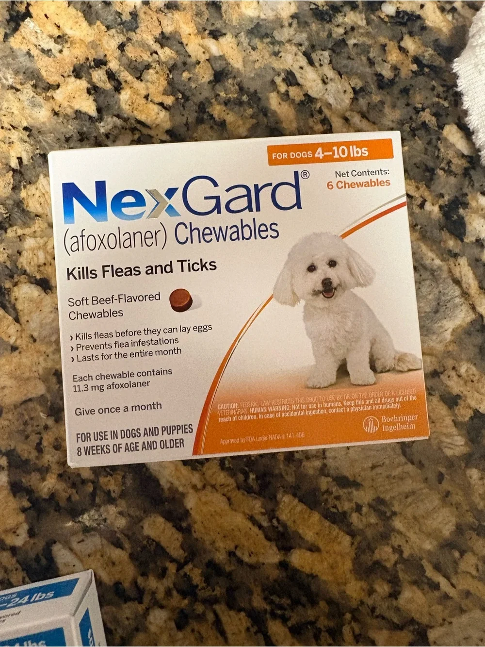 SPECIAL PRICE Chewables Flea & Tick Treatment for Dogs (White) 6 chews